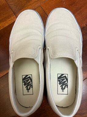 Vans canvas slip on sneakers